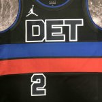 Maillot de Basket #2 Cunningham Detroit Pistons Noir 2022-23